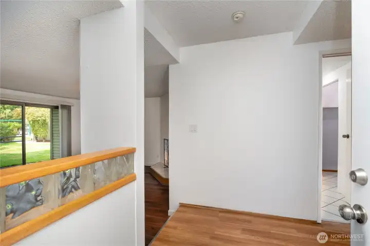 Condo welcomes you with a cozy entry space that sets a warm and inviting tone.