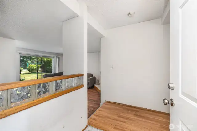 Condo welcomes you with a cozy entry space that sets a warm and inviting tone.