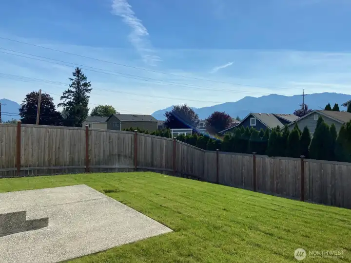 *Photo is of actual home backyard and view
