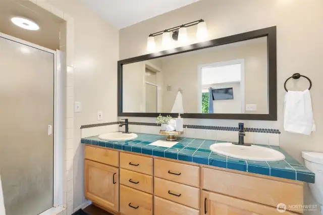 Primary bathroom.