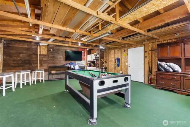 Boathouse connected to the garage.  Updated electrical and ventilation systems.