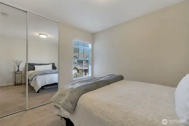 Front bedroom has plenty of space for guests