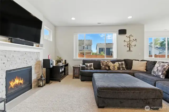 Gas fireplace to gather around