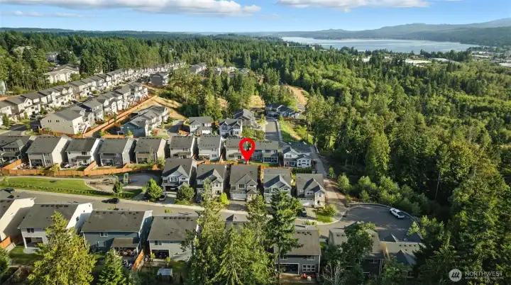 Quiet cul-de-sac location