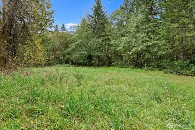Approximtely 3.5 acres, fully fenced for your horses/cows/goats to roam.