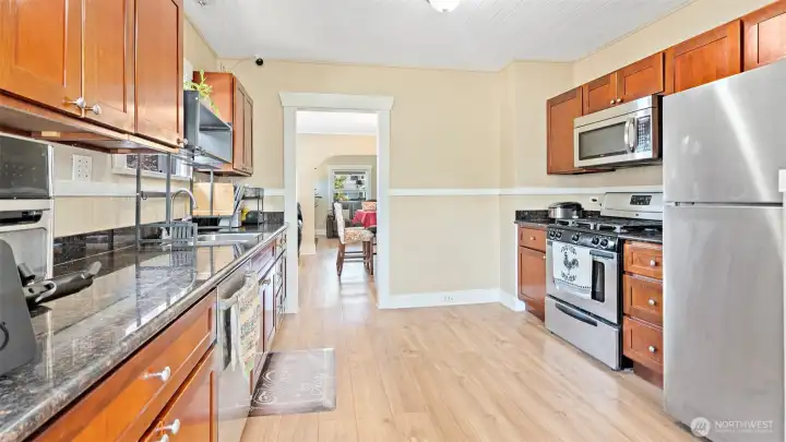 Spacious Kitchen with SS Appliances.