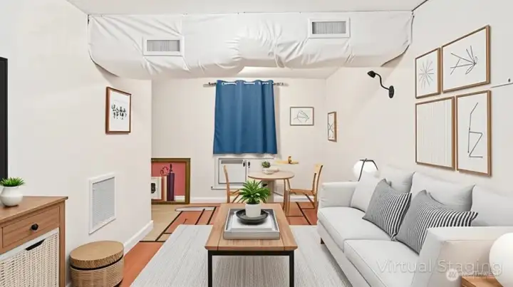 Living room (Lower Floor) [ Virtually Staged for Design Inspiration ]
