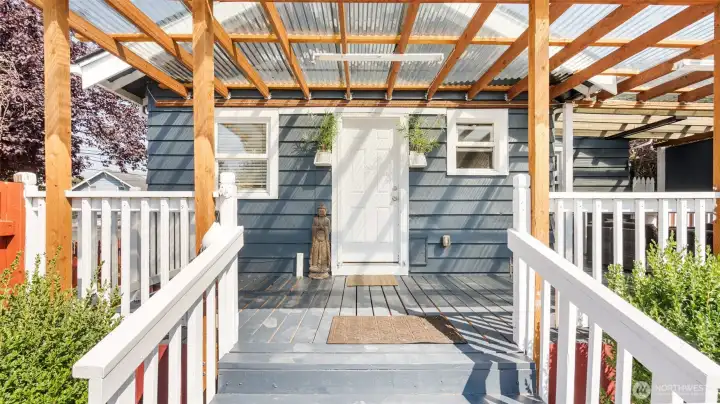 Bayard Patio Entrance into Home.
