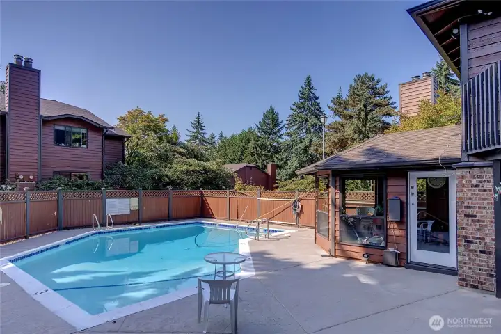 Refreshing community pool for Nottingham residence.