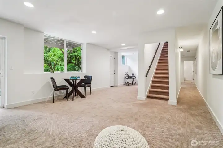 Head downstairs to discover even more space!