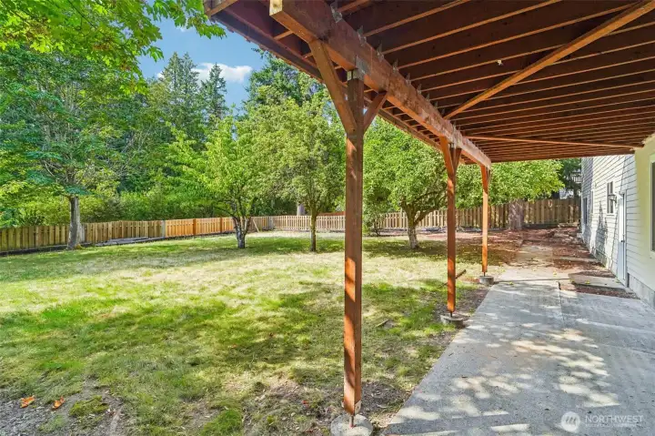 Set on over a 1/4 acre, you have tons of outdoor space to enjoy! Apple, cherry and pear trees produce bountiful harvests every summer.