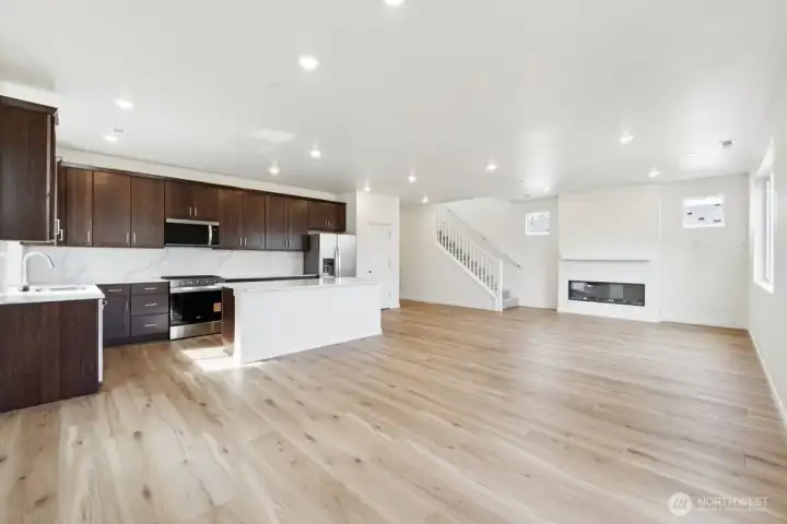 open concept living space
