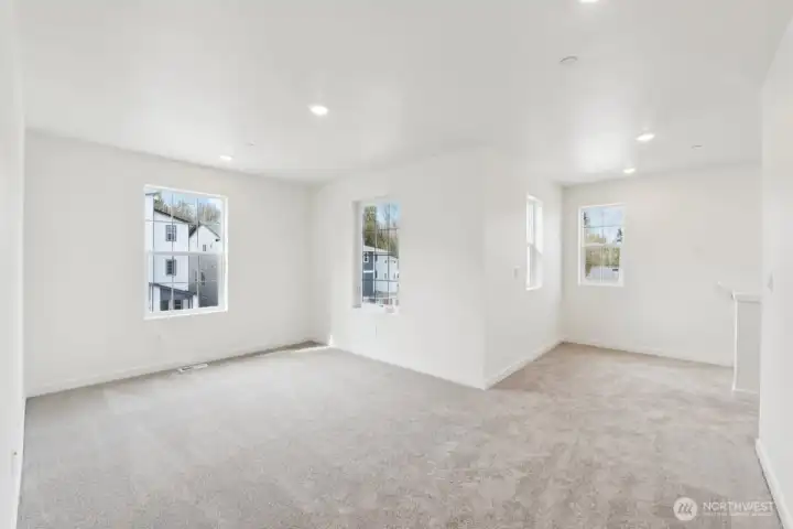 open loft on upper floor