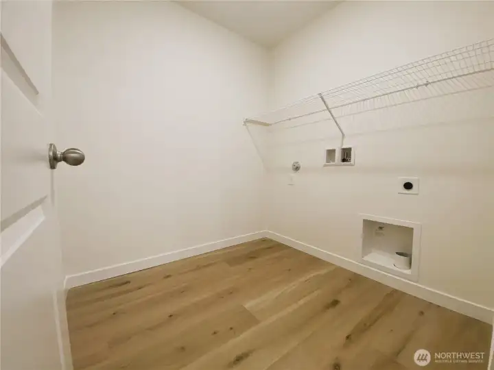 Laundry on upper level