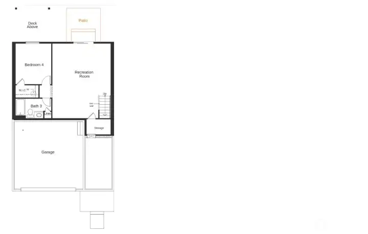 Lower/Basement level layout