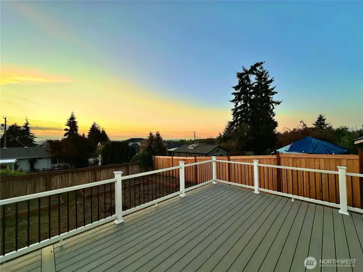 View outside deck