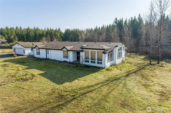 Front of house w/5 acres