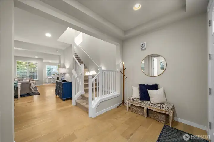 Entry area - well appointed and loads of light right off the entry in the office with frency doors