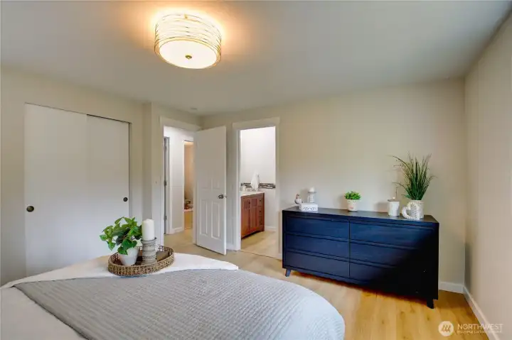 Plenty of room for a King bed and has large ensuite attached