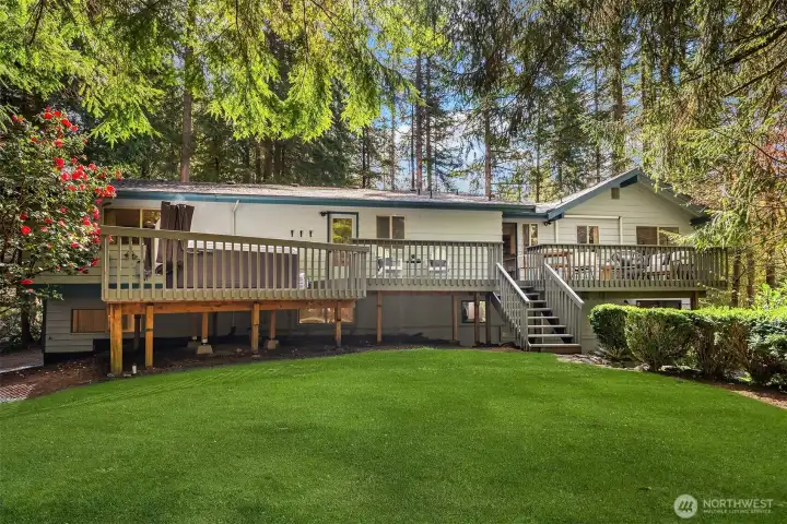 Yard JUST hyroseeded, this photo was digitally enhanced.