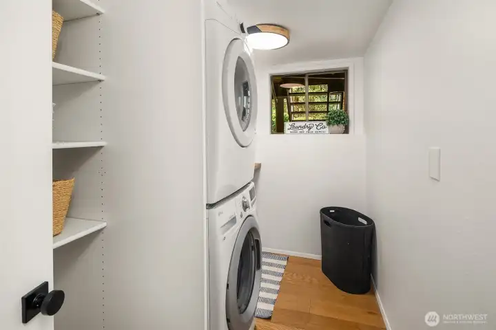 Laundry Room, with built-in storage.