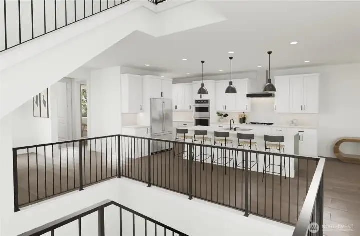 Pictures of Model Home Interior Renderings. Not pictures of actual home. Features, colors, layout may vary.