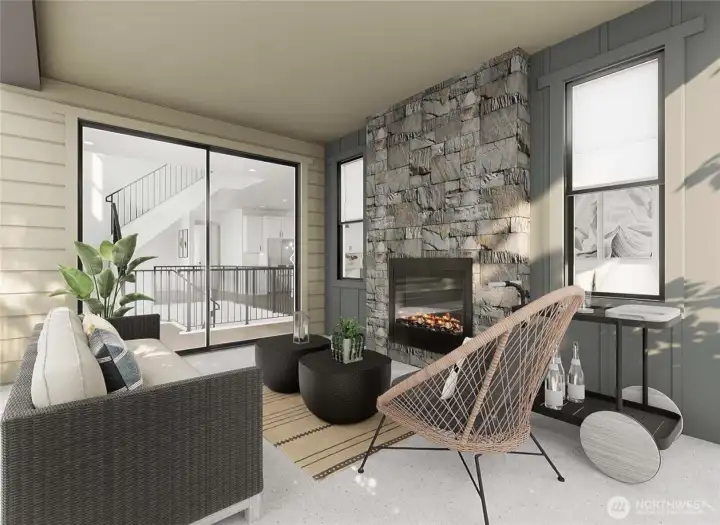 Pictures of Model Home Interior Renderings. Not pictures of actual home. Features, colors, layout may vary.