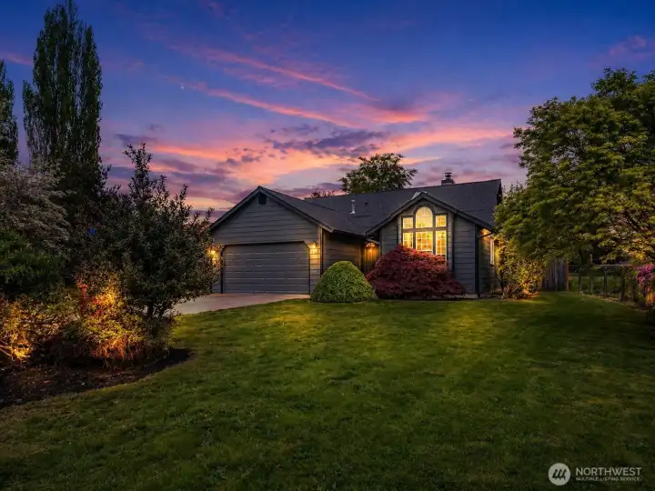 Mature landscaping, offering privacy & charm