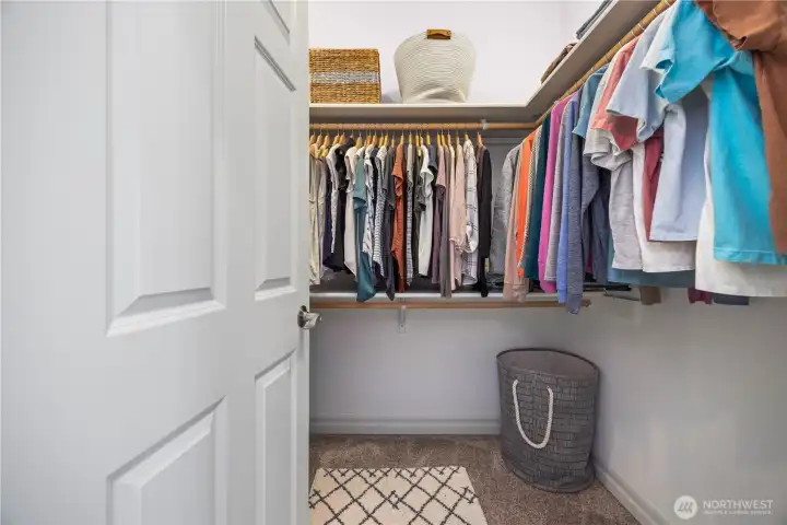 One of two closets