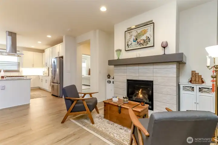 Gas fireplace!
