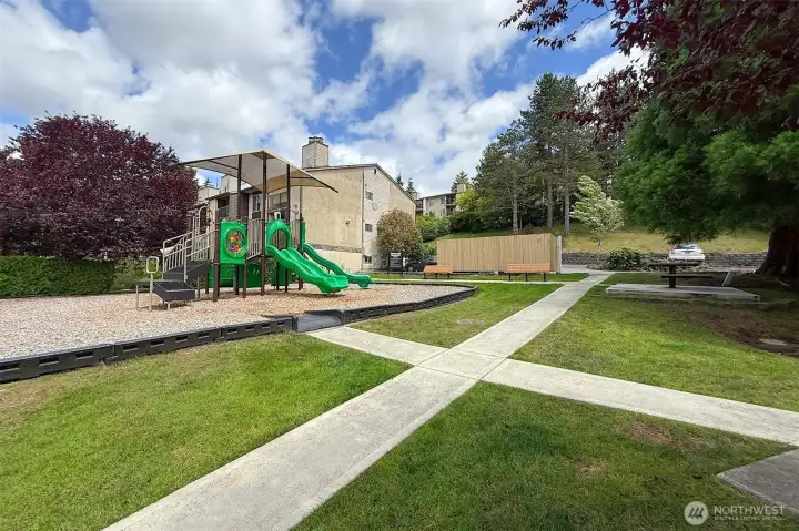 Playground in the complex. Playground in the complex.