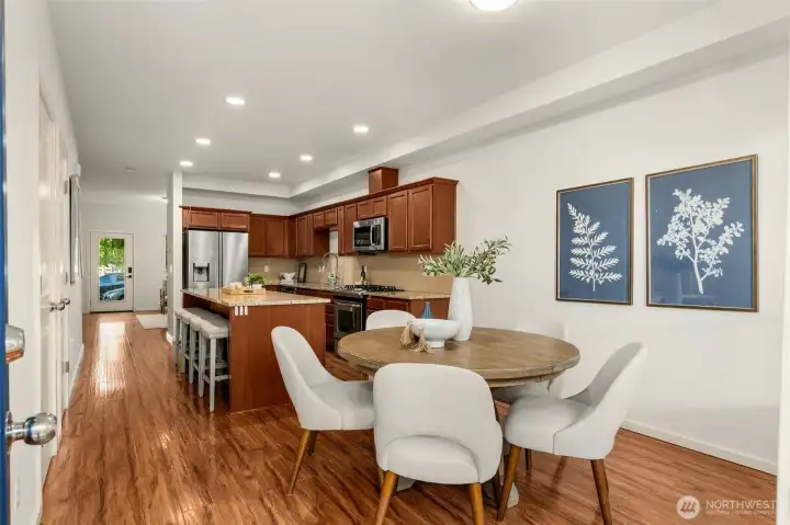Dining room off of kitchen Dining room off of kitchen