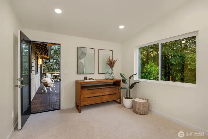 Primary Suite access to rear upstairs deck