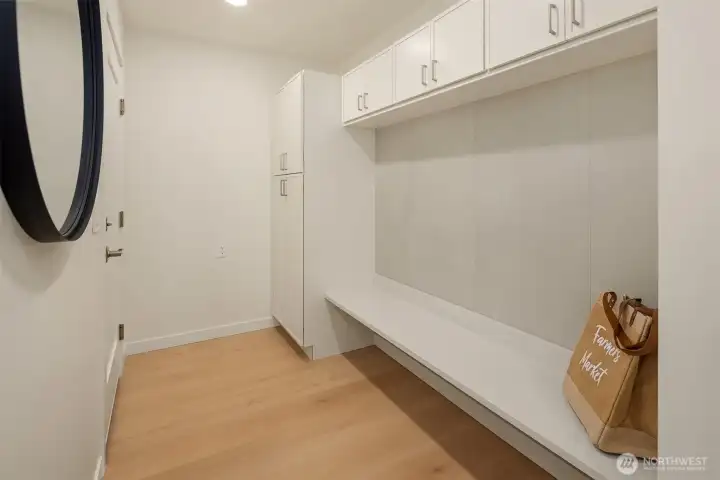 Mudroom entrance to lower level from the garage