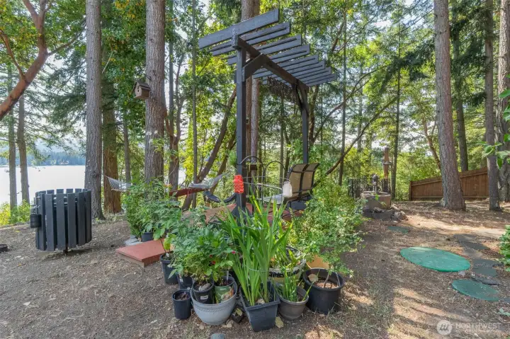 Pergola with Stunning Lake View Pergola with Stunning Lake View