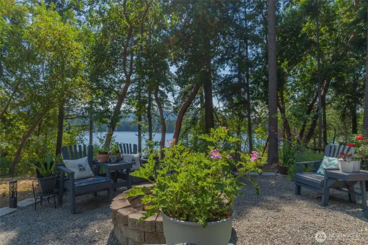 Gorgeous Lake View from Firepit Area Gorgeous Lake View from Firepit Area