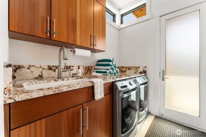 Utility room on main floor. Also a second utility room upstairs