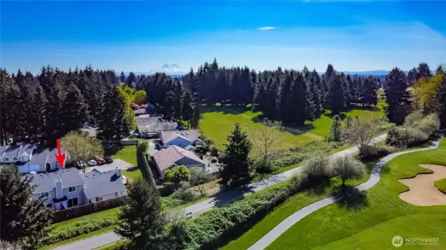Access to the walking trail along the golf course