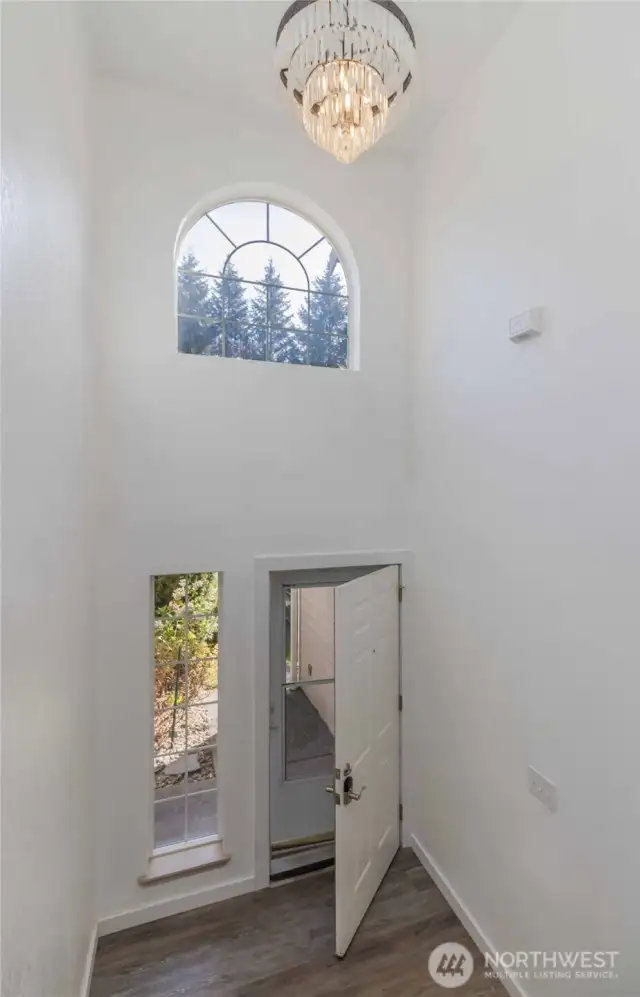 Soaring ceilings as you enter the  front door
