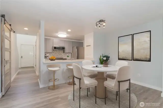 Dining Room open to Living room/Kitchen