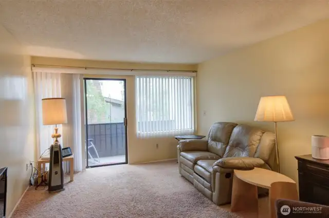 Living room facing east