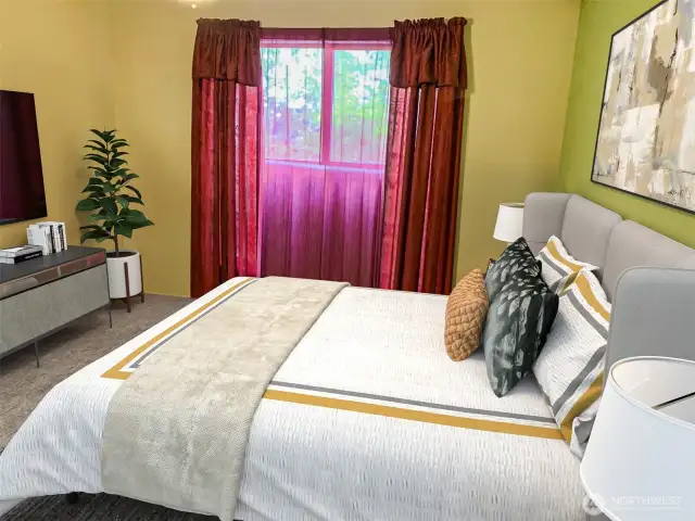 Bedroom with large closet (facing east)