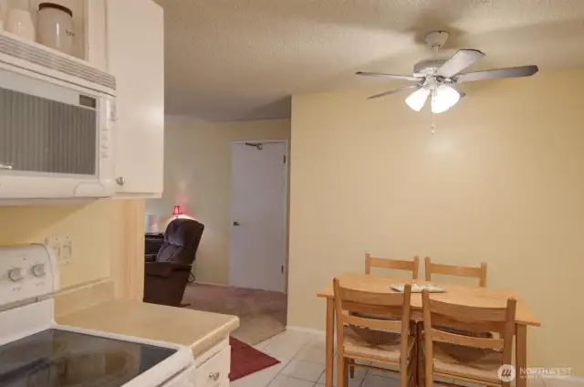 Kitchen with eating area