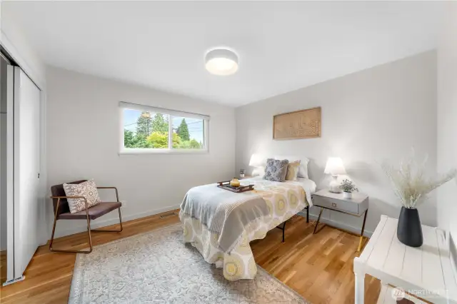 Generously sized second bedroom.
