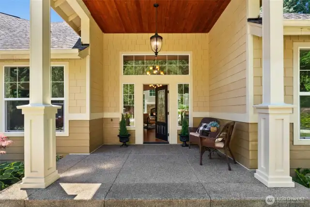 Whether you're relaxing on the front porch as deer quietly wander through the woods or unwinding in the backyard oasis, every corner of this home offers a unique and tranquil view.