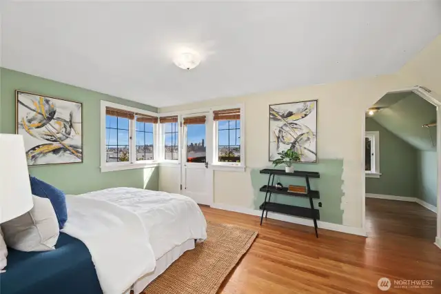 Optional (second floor) primary bedroom with deck and walk in closet