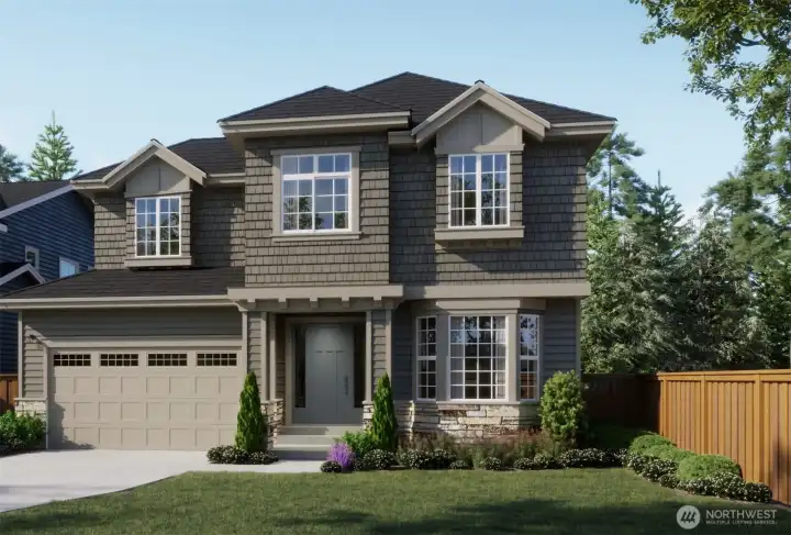 The 4072-Basement- plan is a beautiful Craftsman style home that is 3407 sqft. 4-bdrm plus one bdrm on main floor, large bonus/rec room that also has a closet and could be the 6th bdrm / Workout room.