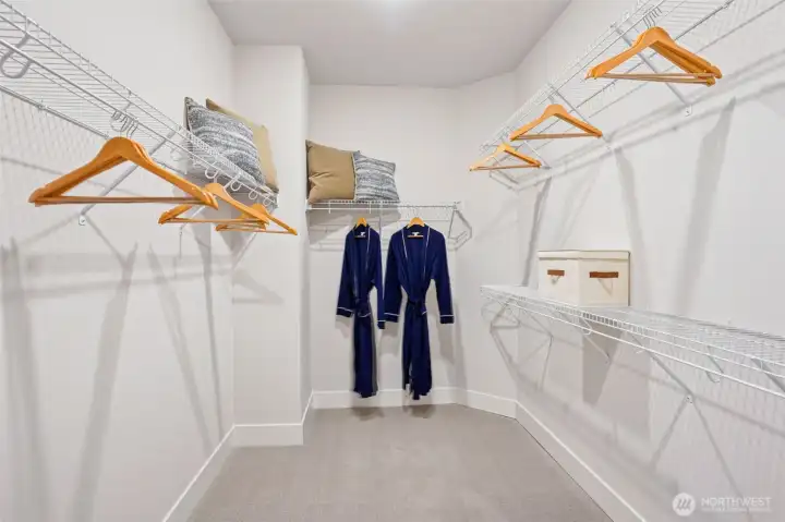 Primary walk in closet
