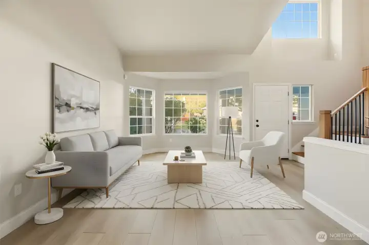 Living Room - Photo is virtually staged.