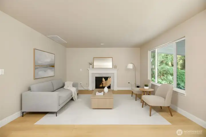 Family Room - Photo is virtually staged.